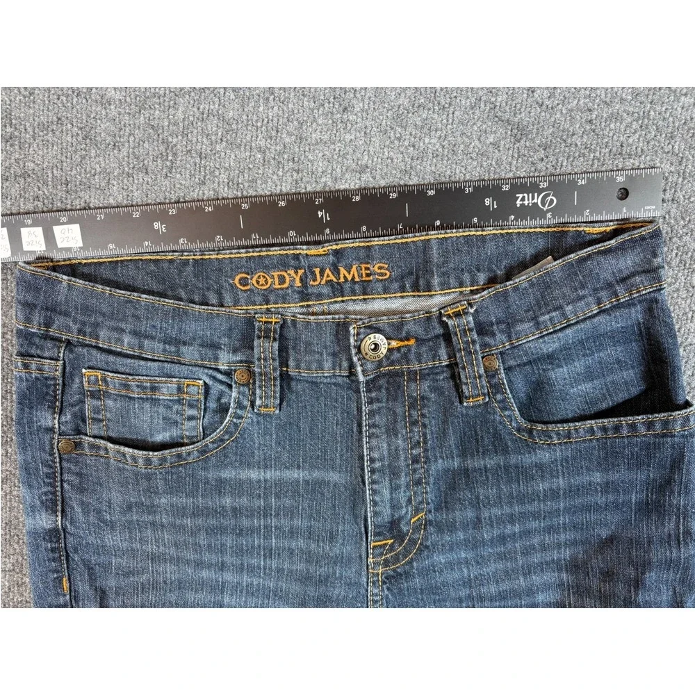 Cody James Bootcut Jeans Mens 34x32 (35x30.5) Blue Cotton Stretch Medium Wash‎